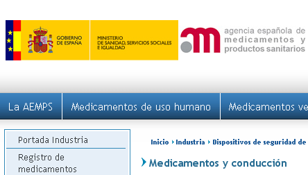 Logo Agencia española de medicamentos y productos sanitarios